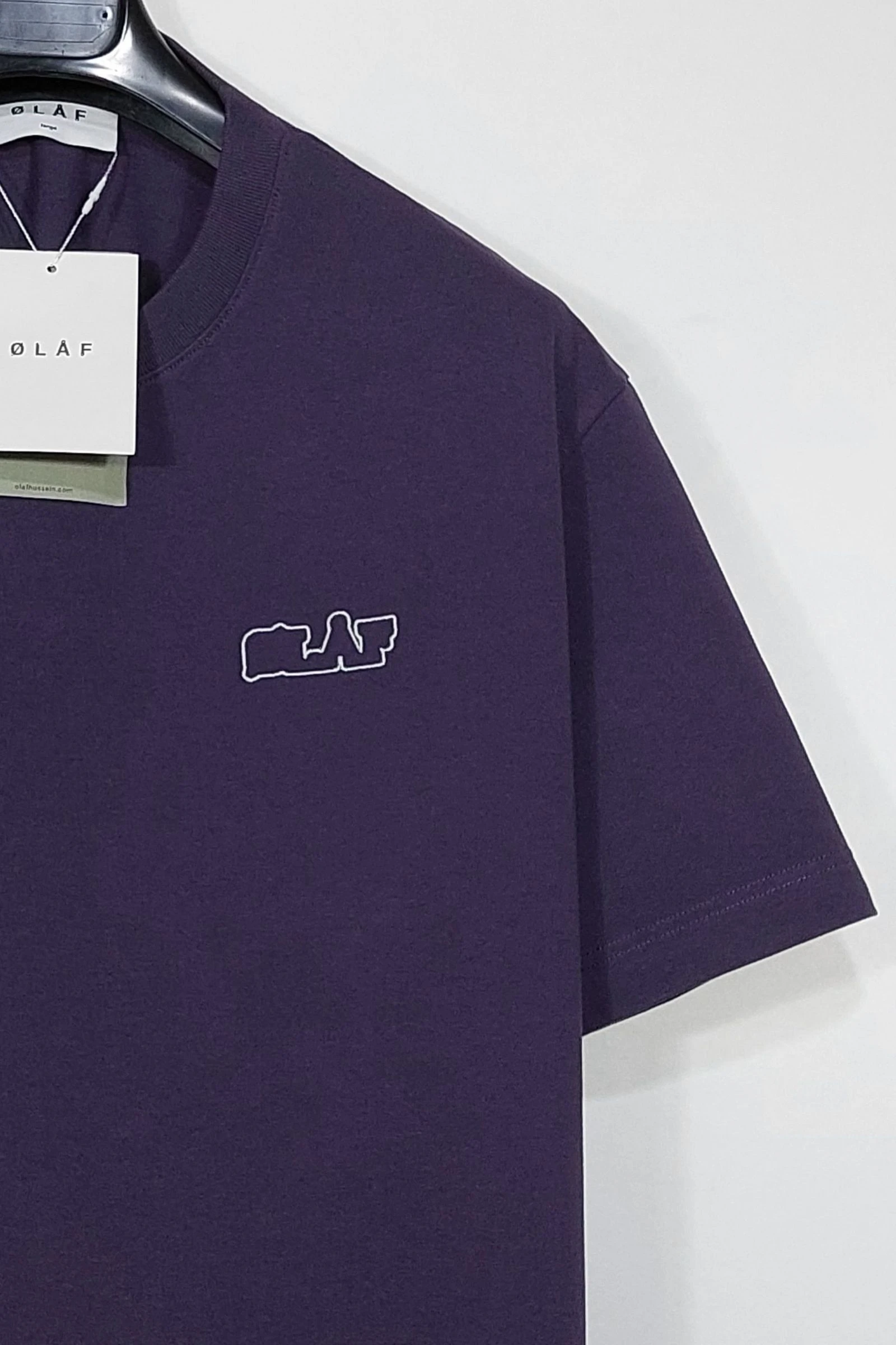 Ølåf varsity tshirt - deep plum L – photo 7